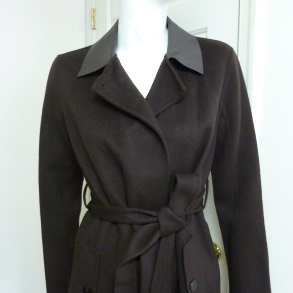 Theory Oaklane Belted Coat in Double-Face Wool-Cashmere - Picture 6 of 13